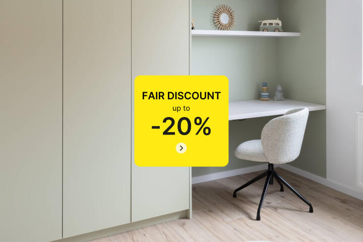 FAIR DISCOUNT: up to 20% discount!