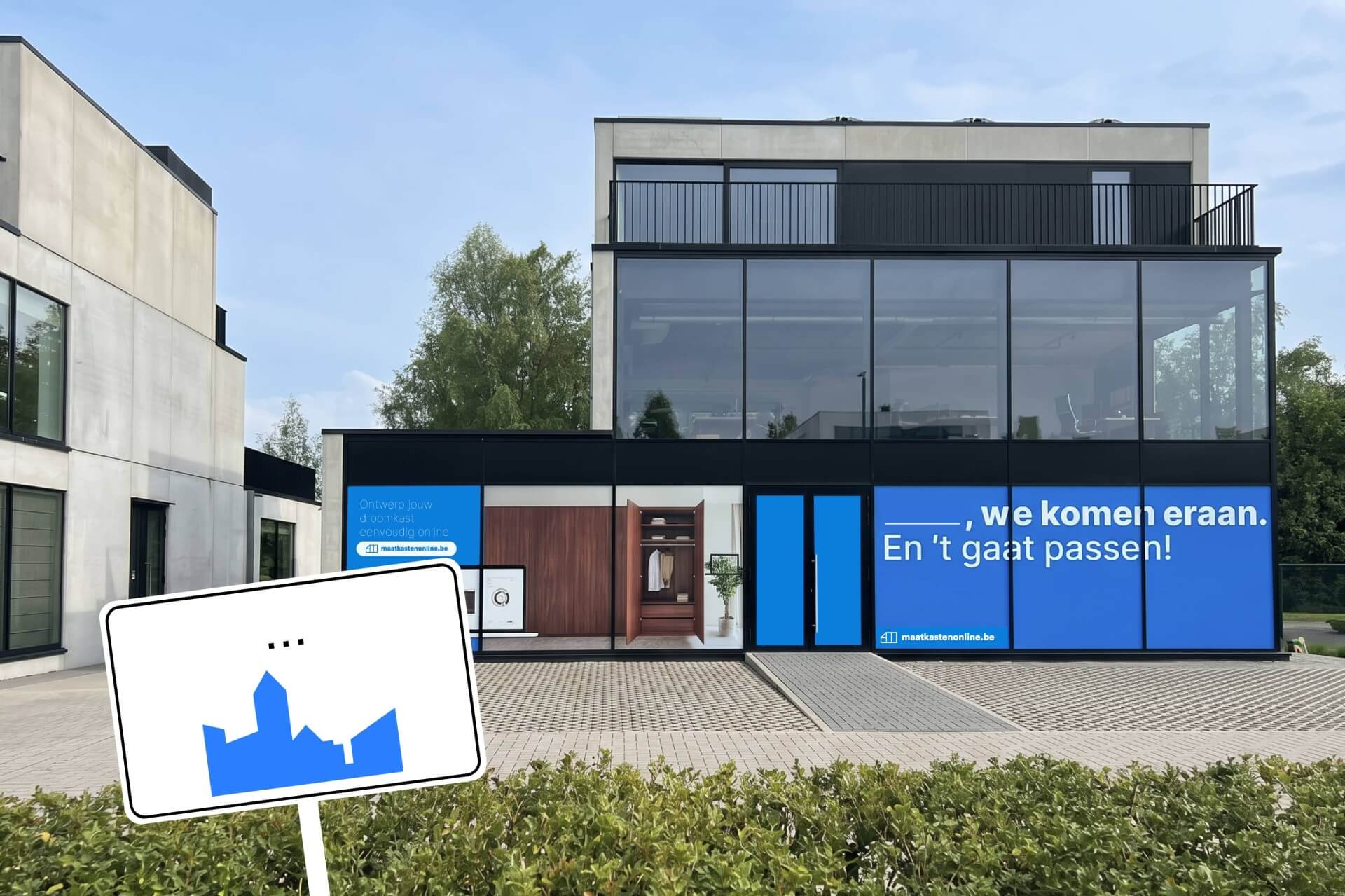Gloednieuwe showroom voor Maatkasten Online op maat gemaakte kasten
