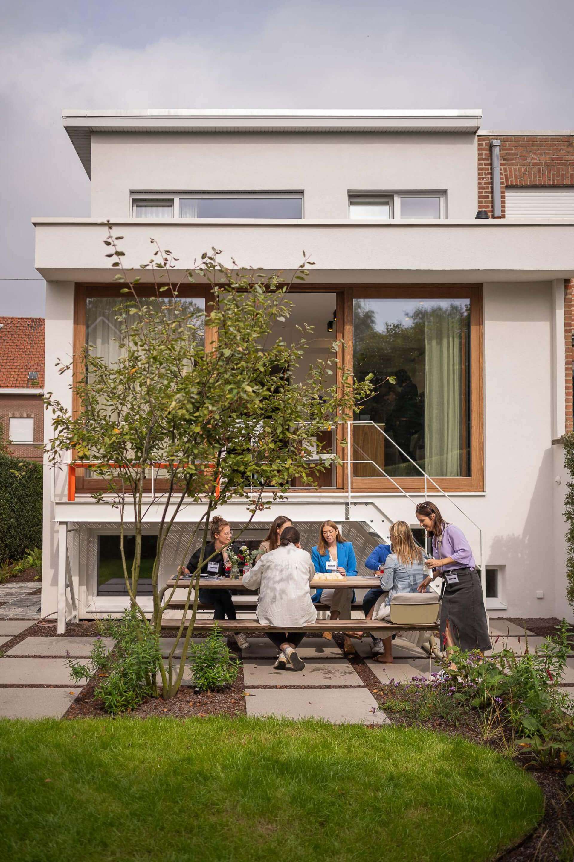 De nieuwe achtergevel van het Sundae huis 2 in Kortrijk