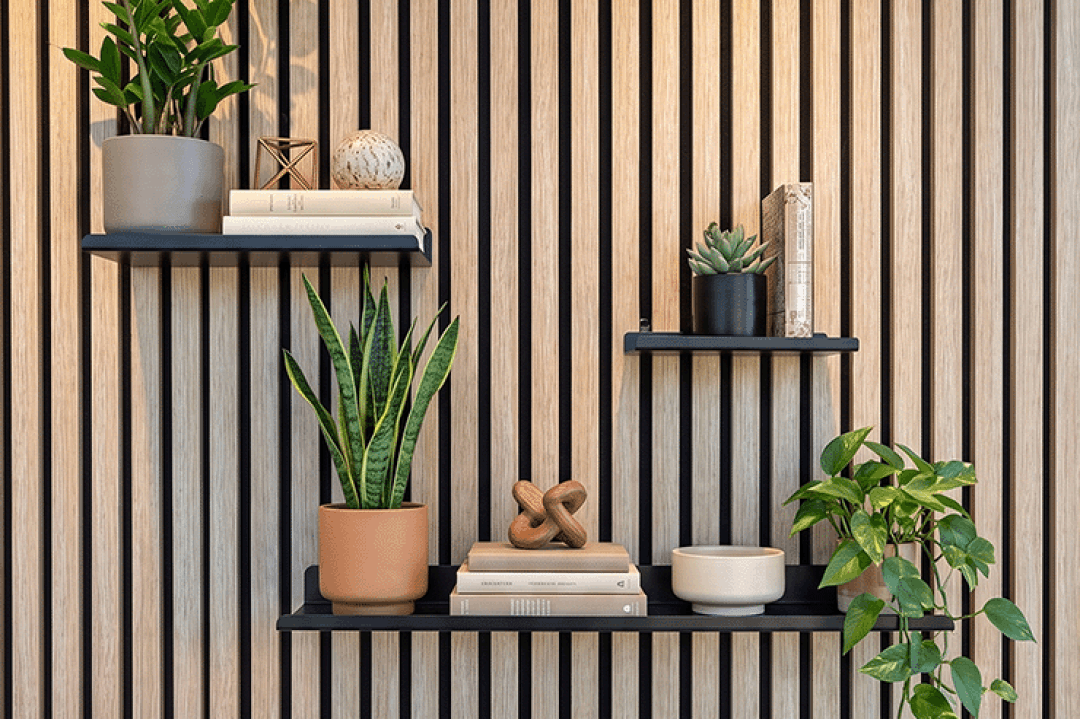 Accessories on an acoustic wall panel
