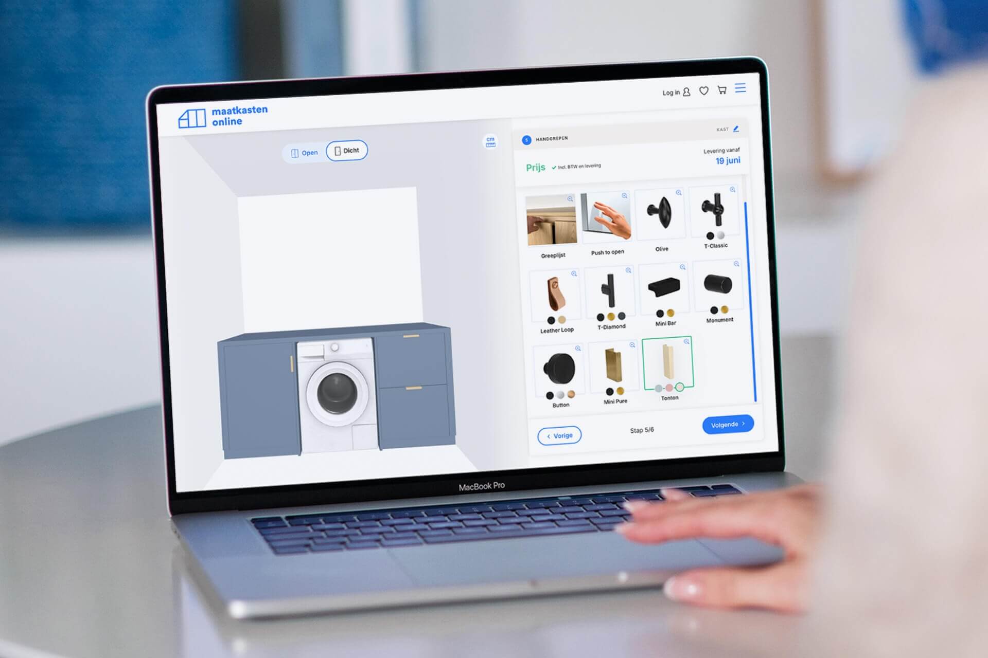 Concevez votre armoire pour machine à laver en ligne