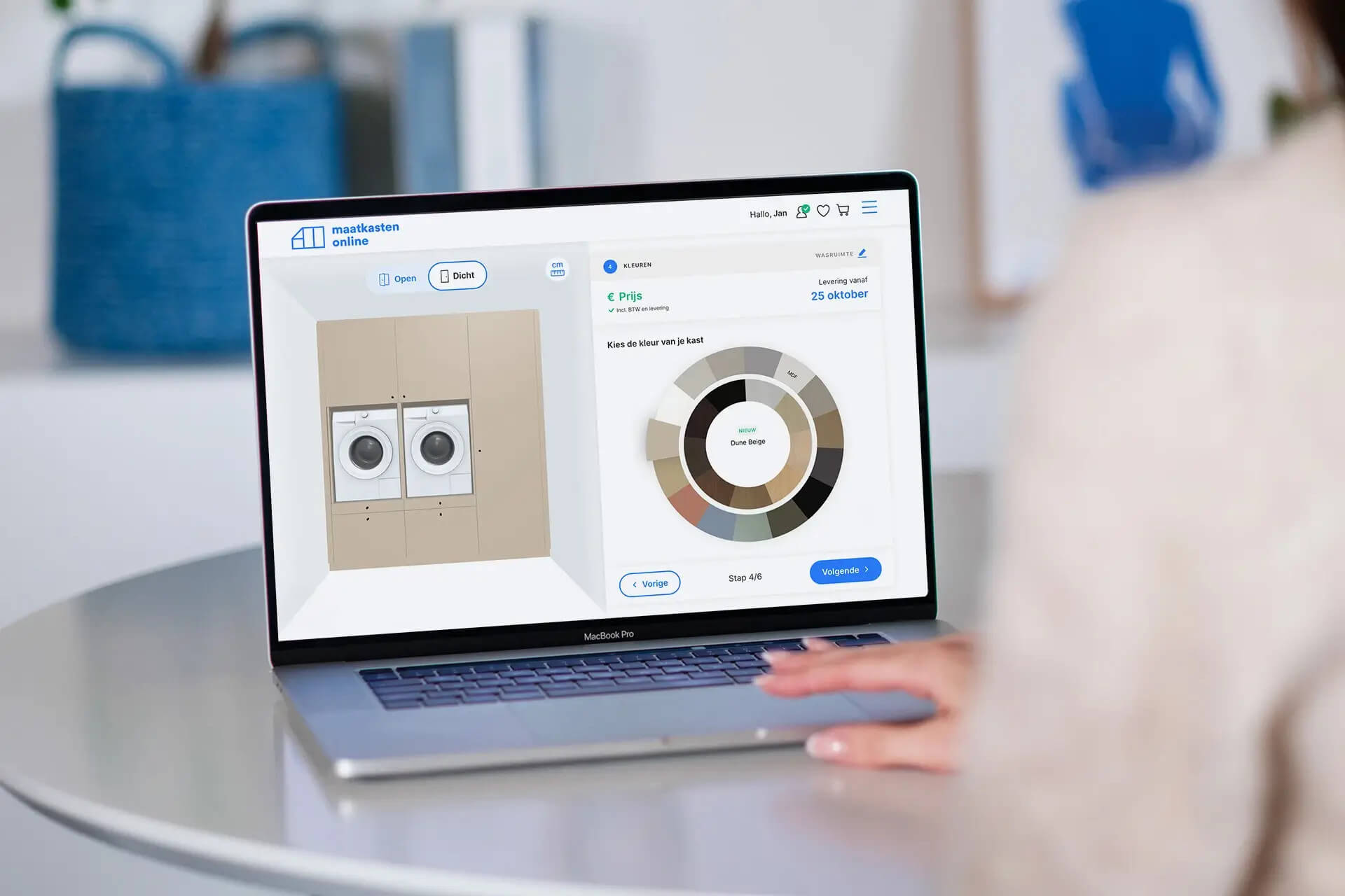Concevez votre armoire pour machine à laver en ligne chez Maatkasten Online
