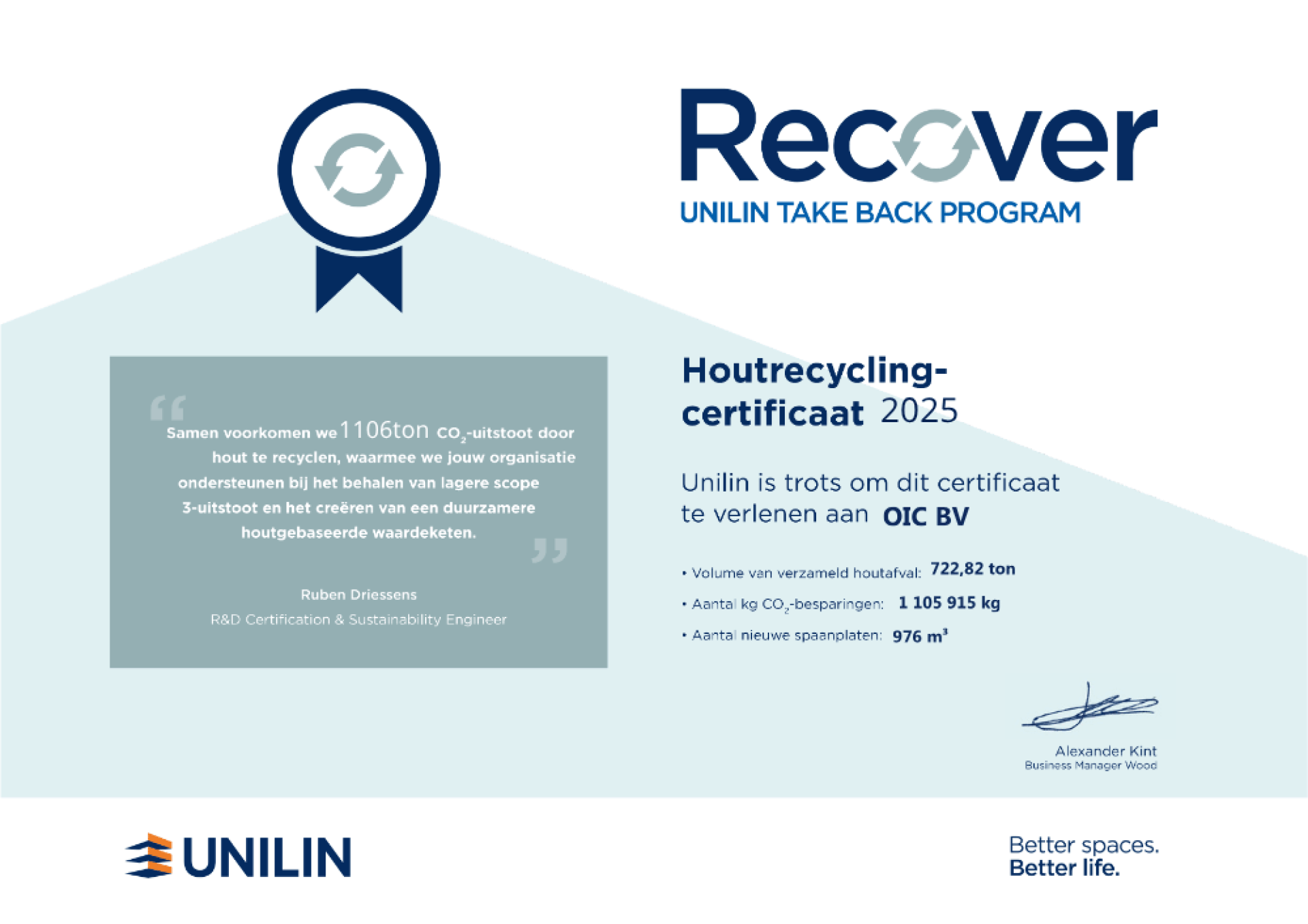 Recover certificate Maatkasten Online 2025