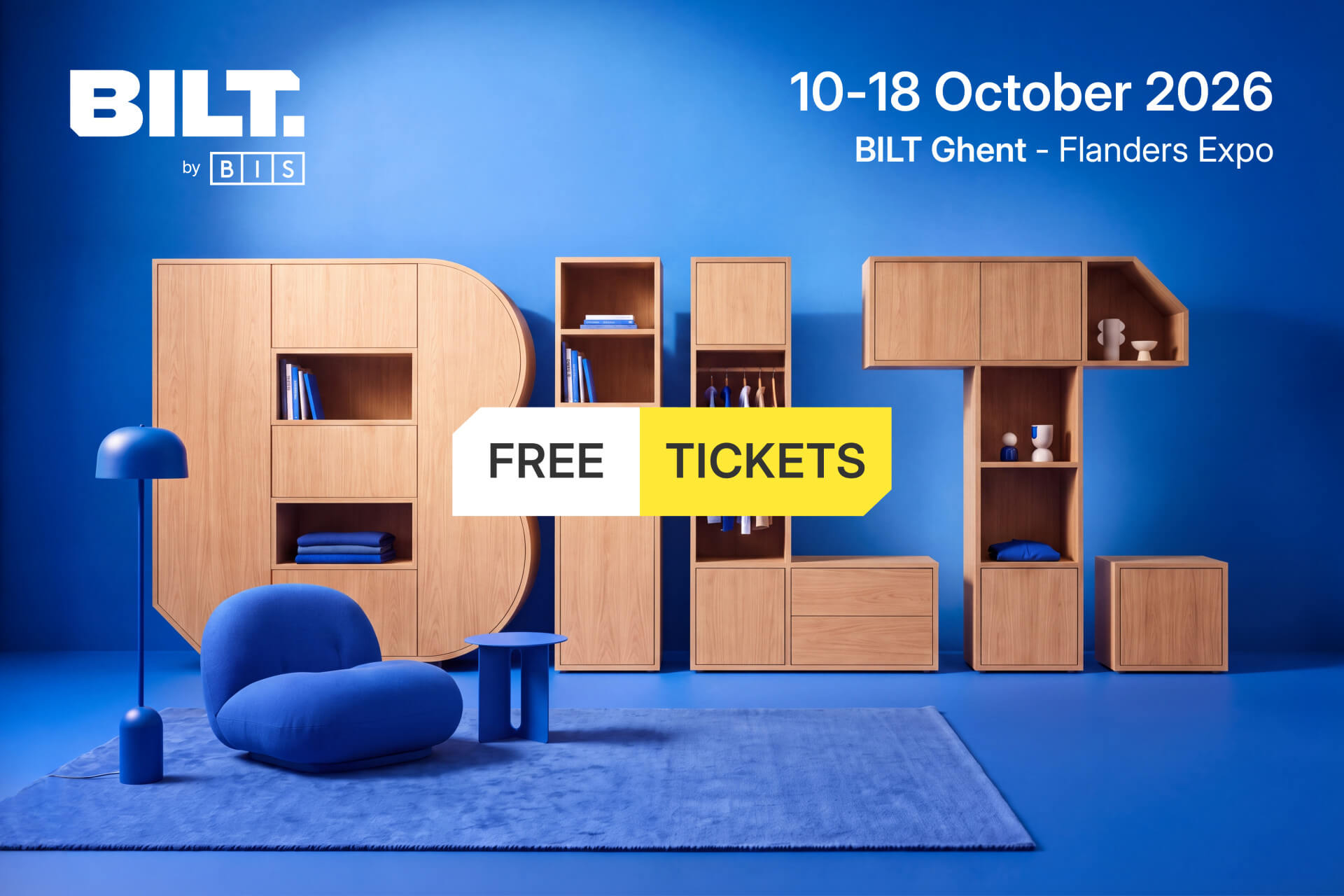 Free tickets for De Bilt Gent (formerly Bisbeurs) to visit Maatkasten Online.