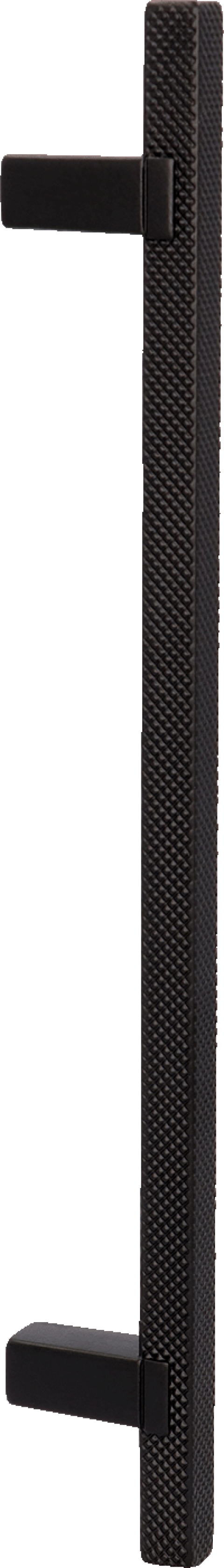 Diamond zwarte handgreep, staande. Lengte van 21 cm, diamond cut structuur. Van uit de boetiek van Maatkasten Online