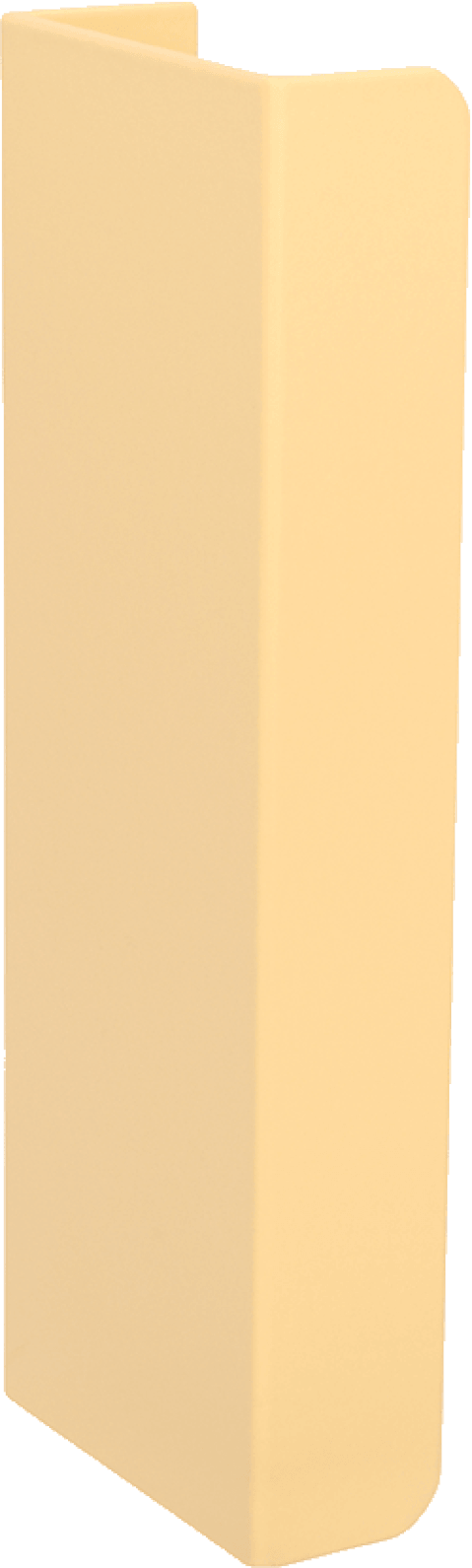 Tonton handgreep in creme, staande. Lengte van 12cm. Van uit de boetiek van Maatkasten Online