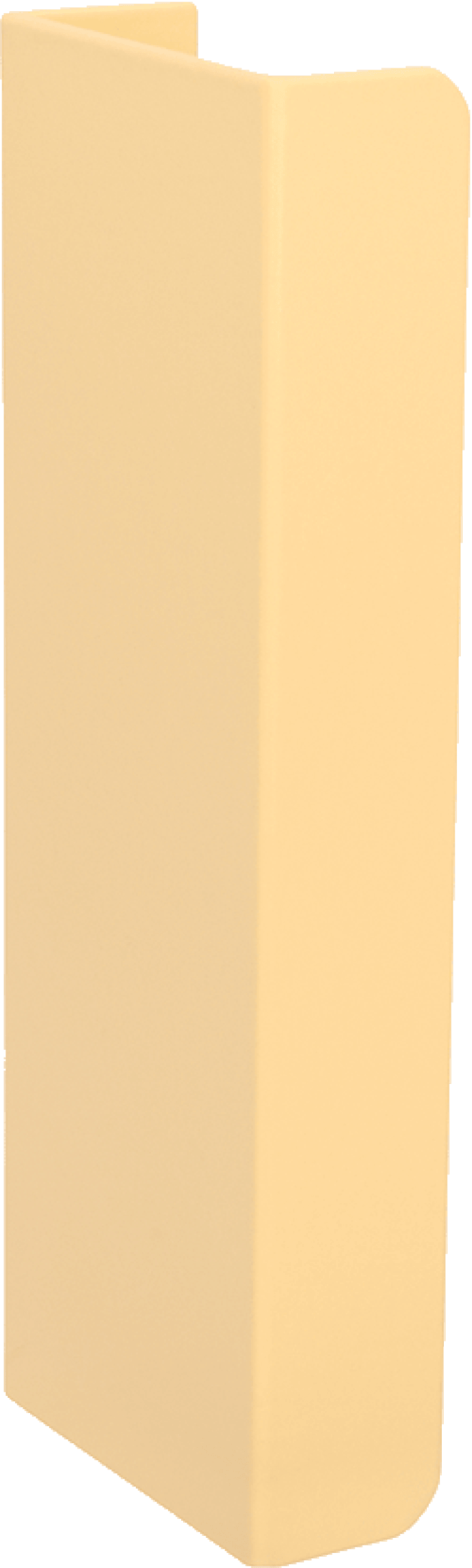 Tonton handgreep in creme, staande. Lengte van 12cm. Van uit de boetiek van Maatkasten Online