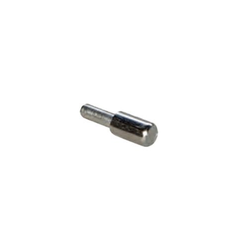 Een metalen legplankdrager in nikkel/metallic afwerking. Zorgt voor een stabiele en discrete ondersteuning van legplanken in maatkasten.