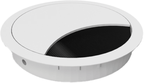 Productfoto van een kabeldoorvoor met een 80mm diameter, verkrijgbaar in de boetiek van Maatkasten Online