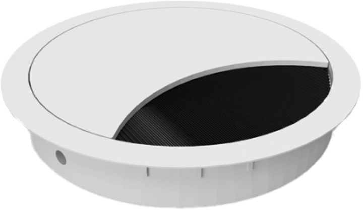 Productfoto van een kabeldoorvoor met een 80mm diameter, verkrijgbaar in de boetiek van Maatkasten Online