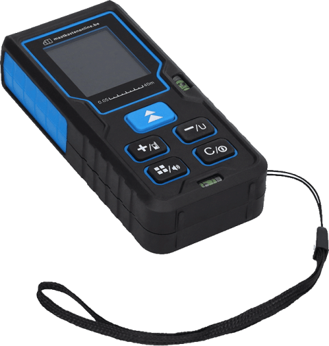 productfoto van een lasermeter van Maatkasten Online