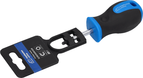 Compacte schroevendraaier van 38 mm voor precisiewerk. Stevig, ergonomisch en ideaal voor montage van maatkasten en accessoires