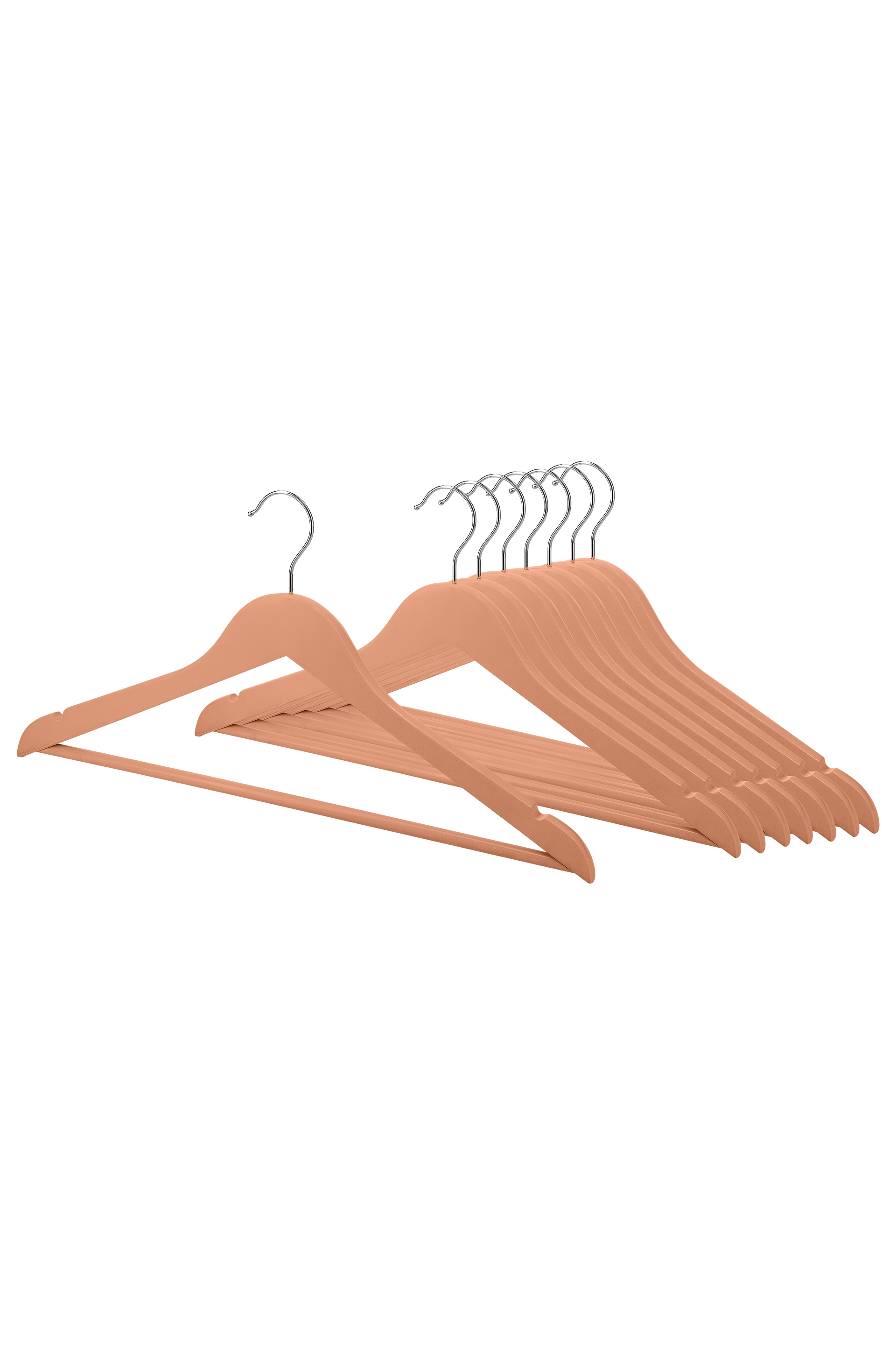 Productfoto van Dusty Coral kleerhangers 80st verkrijgbaar in de boetiek van Maatkasten Online