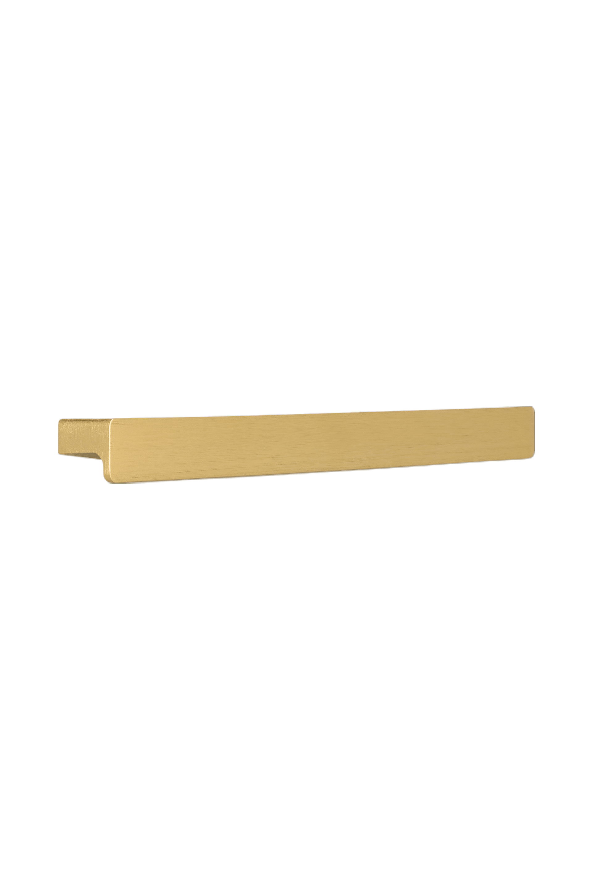 Bar handgreep in messing, liggend. Geborsteld goud, lengte van 20cm. Van uit de boetiek van Maatkasten Online