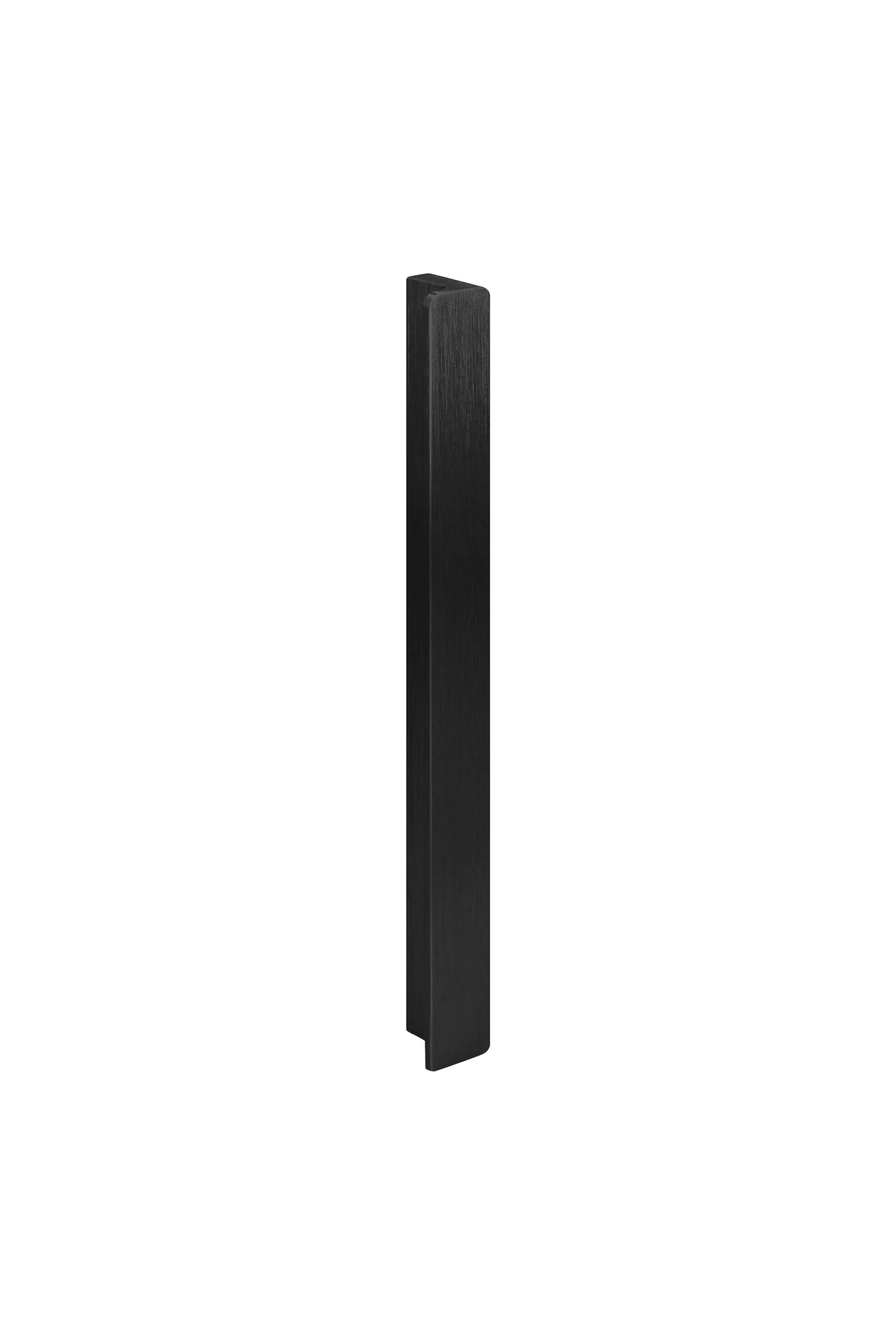 Bar zwart handgreep, verticaal, 20 cm lengte. Van uit de boetiek van Maatkasten Online.