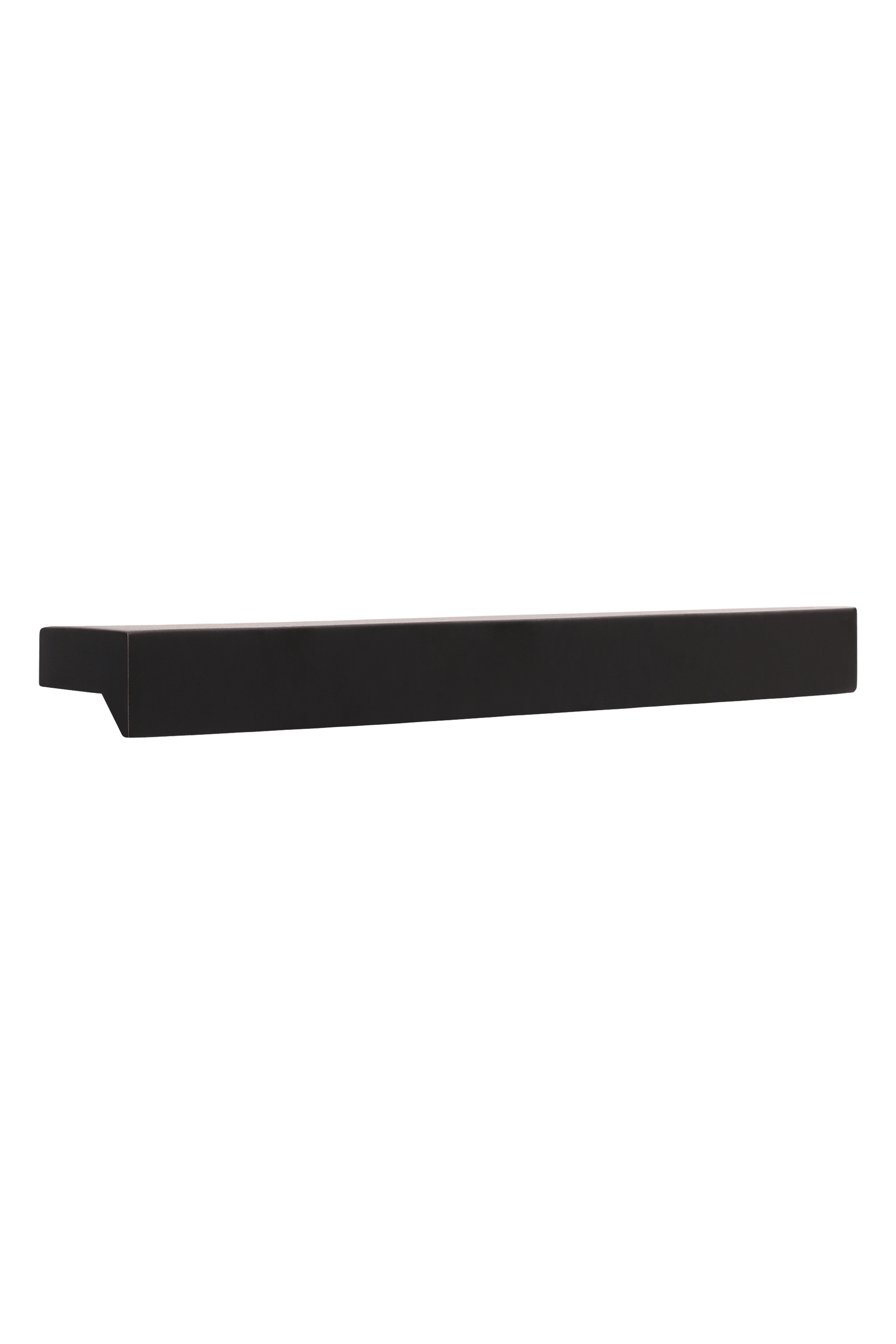 Bar zwart handgreep, liggend, 20cm lengte. Van uit de boetiek van Maatkasten Online.