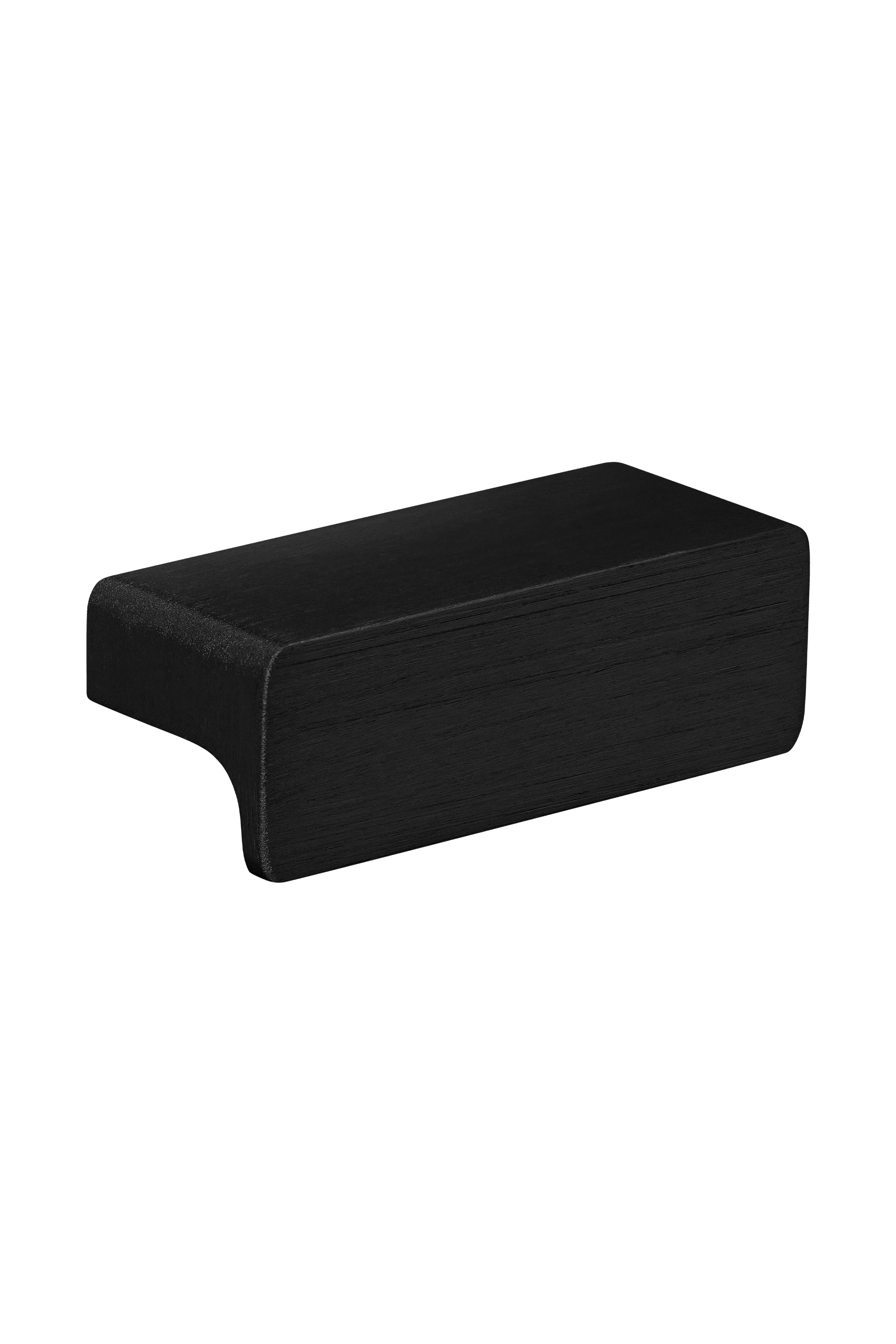 Mini bar handle in brushed black, horizontal. Size 5cm. From the Maatkasten Online boutique.