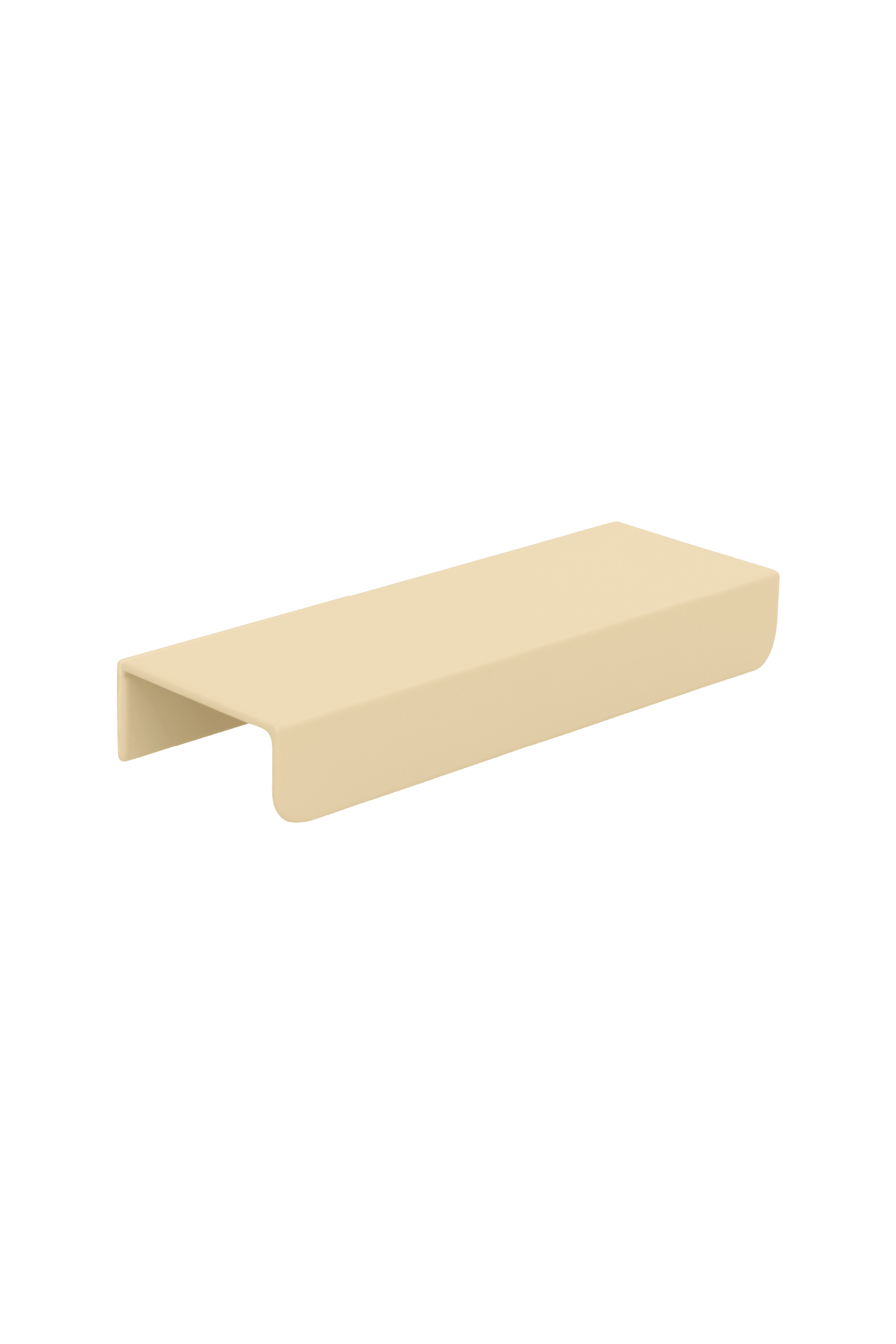 Tonton handgreep in creme, liggend. Lengte van 12 cm. Van uit de boetiek van Maatkasten Online