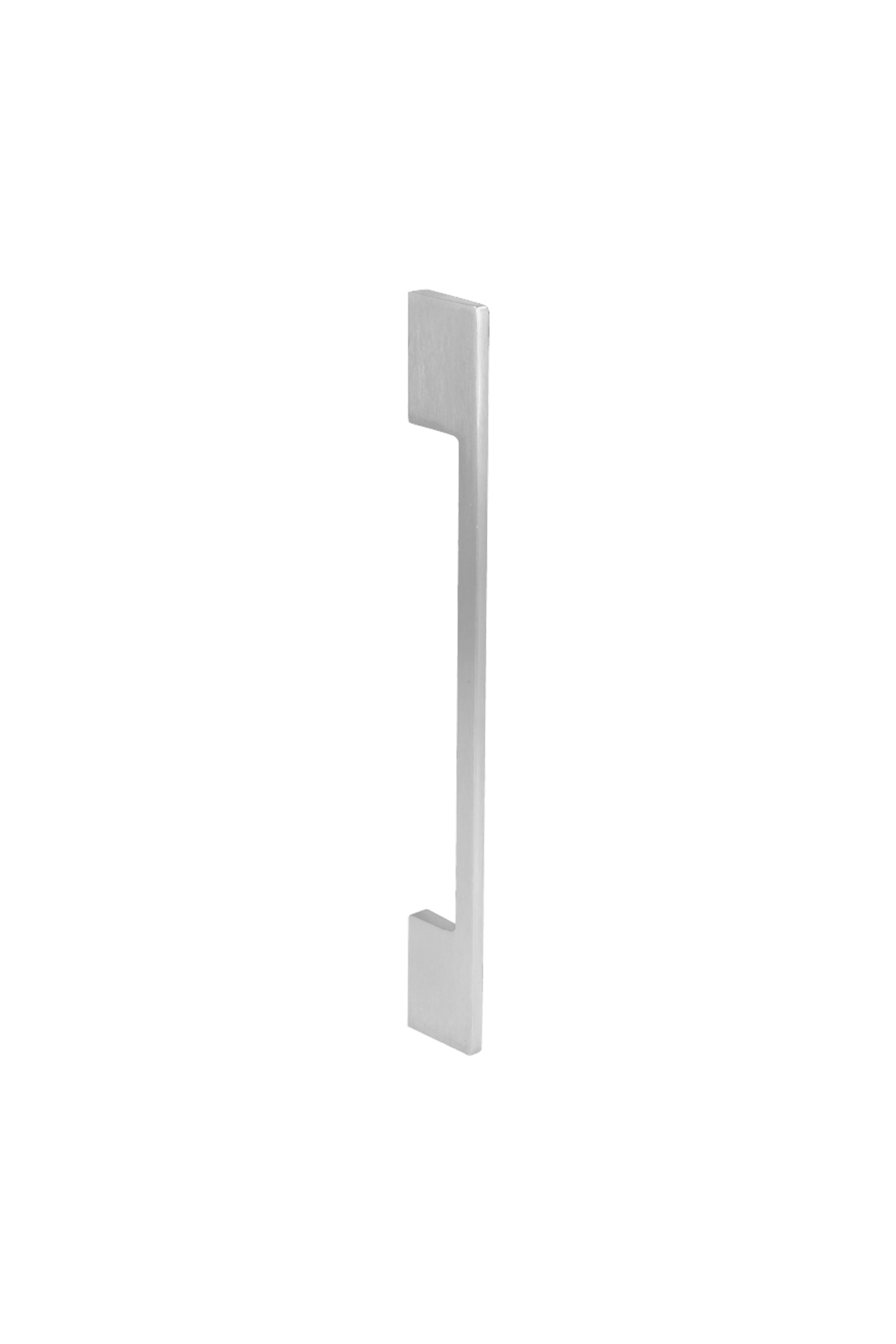 Twin metallic handgreep, staande. Lengte van 19,2cm. Van uit de boetiek van Maatkasten Online