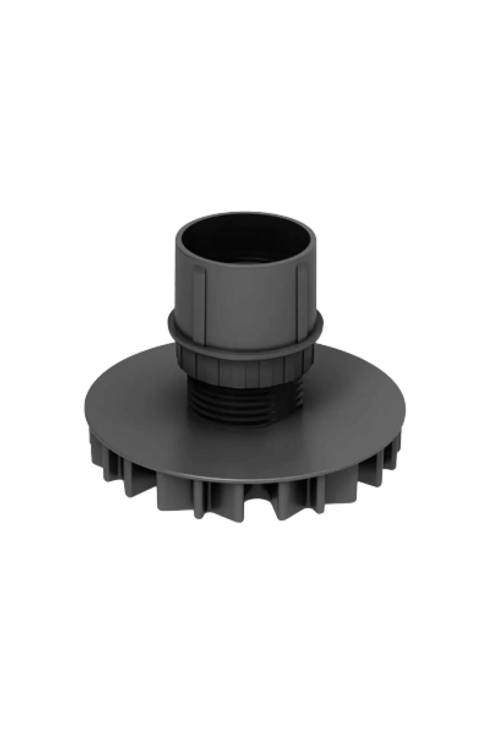 Zwarte sokkelpoot van 60 mm hoogte, ontworpen voor stevige en stabiele ondersteuning van maatkasten. Deze poot is eenvoudig te monteren en zorgt voor een nette afwerking van de kastbasis.